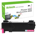 AAZTECH 1-Pack Compatible Toner Cartridge for Xerox 106R01595 Phaser 6500 6500N 6500DN Printer Ink (Magenta)