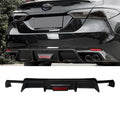 NINTE Rear Diffuser for 2018-2022 Toyota Camry SE XSE Gloss Black Back Lip With LED Brake Light