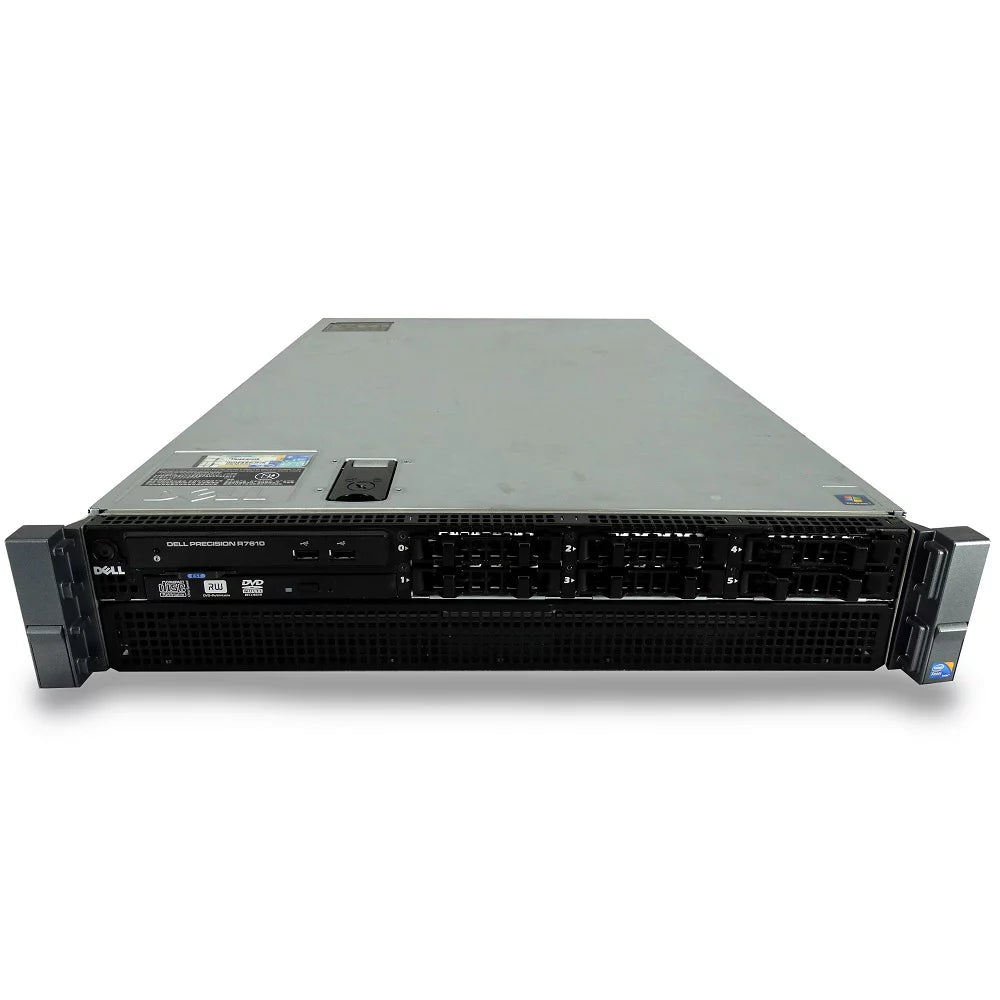 Used Dell Precision R7610 Workstation 2x E5-2609 V2 4C 2.5Ghz 32GB 500GB SSD NVS 310 Win 10 Pro