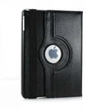 iPad 7 & 8 10.2 inch Case, GMYLE 360 Degree Rotating Stand Case Leather Auto Sleep Wake Smart Trifold Flip (Black)