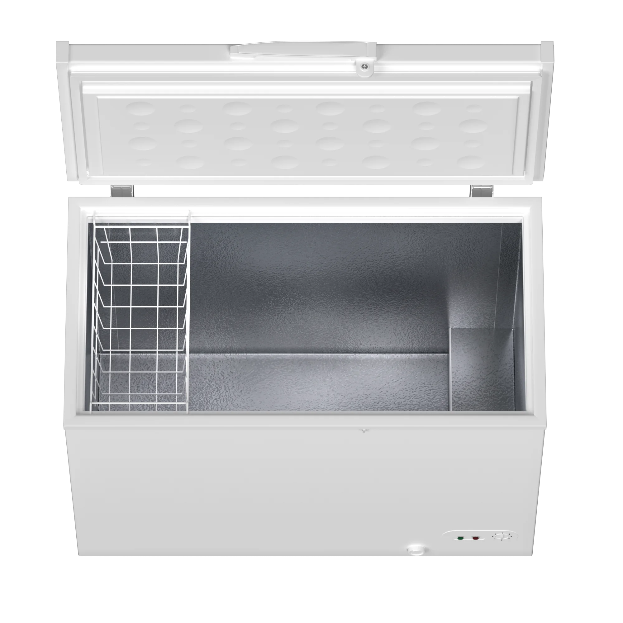 10 Cu. Ft. Chest Freezer with Removable Basket, Fast Freeze Middle Deep Freezer, Adjustable 7 Thermostat Free Standing Top Door Compact Freezer for Homes, Apartments, Garages and RVs
