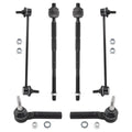 BOXI 6pcs front Inner Outer Tie Rods & Sway Bar Links for Chrysler 200 2011 2012 2013 2014 / Sebring 2007 2008 2009 2010 / for Dodge Avenger 2009 2010 2011 2012 2013 2014 | K750385 EV800400 ES800408