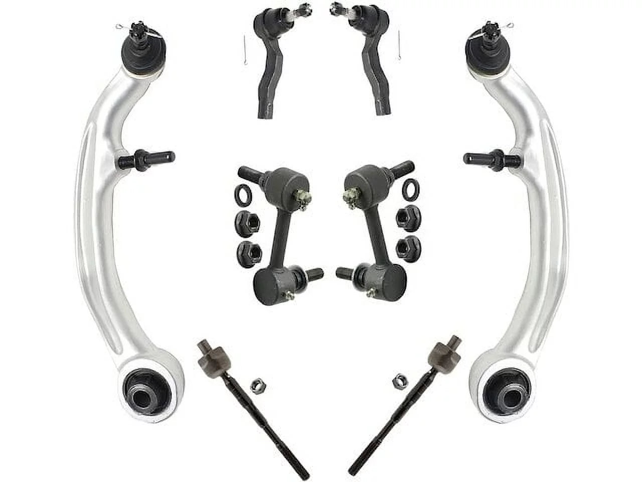 Front Control Arm Sway Bar Link Tie Rod Kit - Compatible with 2003 - 2007 INFINITI G35 Coupe 2004 2005 2006