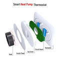 Arealer Programmable Thermostat, IP20 Protection, Smart Temperature Control for Home, Heat Pump Thermostat