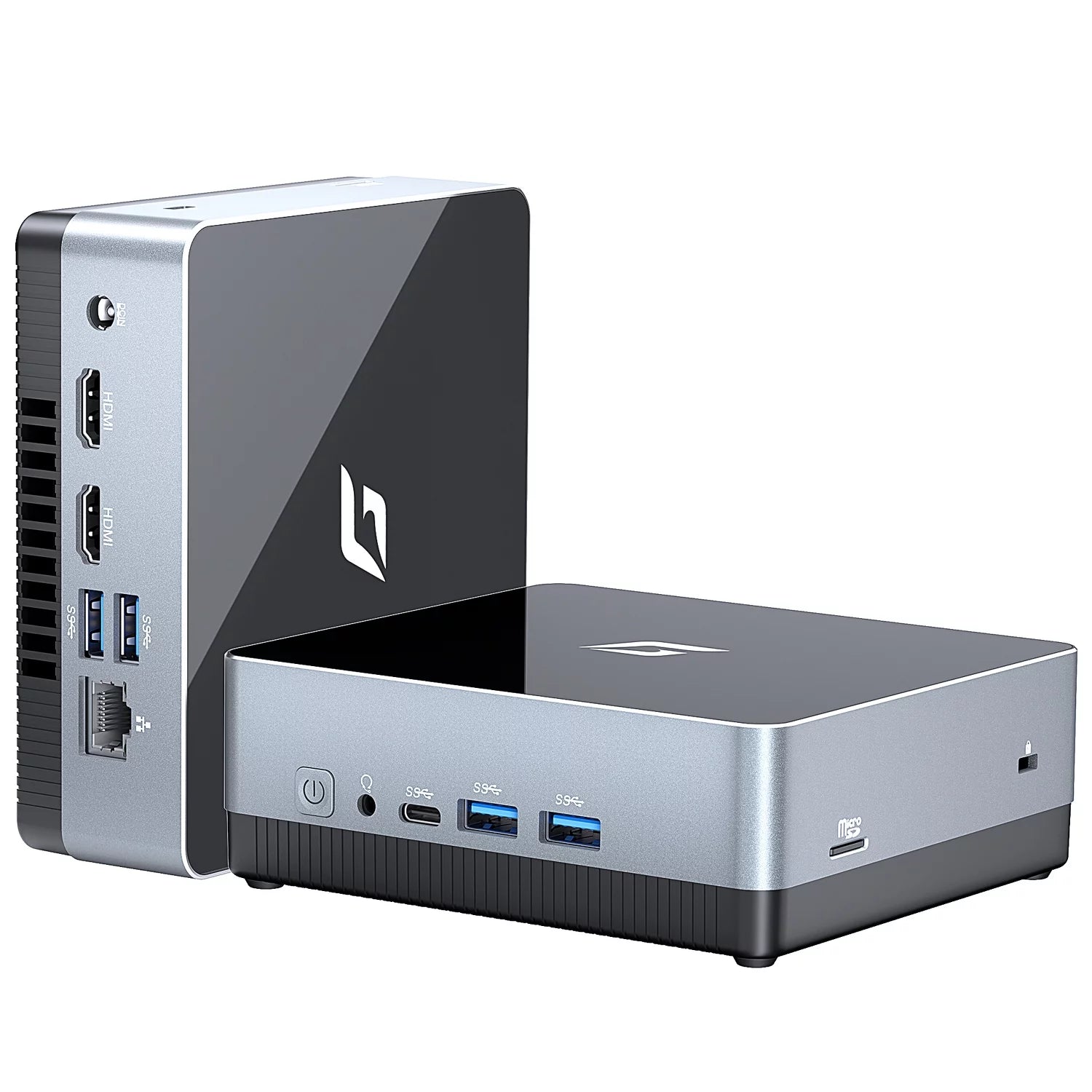 CyberGeek Nano Win 11 Pro Mini PC, Intel N5095A Quad-Core(Beat N5105) Up to 2.9Ghz, 4GB RAM 3200MHz, 512GB SSD Mini Computer, Micro Desktop with 4K Dual Display, USB-C, WiFi/BT, RJ45/HDMI/VESA