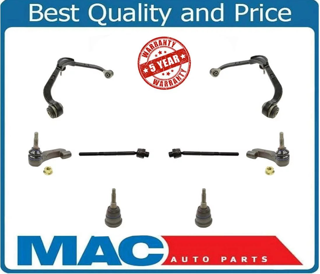 Front Control Arms Ball Joints Inner Outer Tie Rods 8pc For 02-04 Jeep Liberty