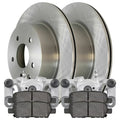 AutoShack Rear Brake Calipers Ceramic Pads Rotors Kit Driver and Passenger Side Replacement for 2005-2007 INFINITI G35 2006 2007 2008 2009 M35 M45 2006-2009 Nissan 350Z 3.5L 4.5L V6 V8 AWD RWD