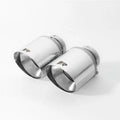 102 mm Stainless Steel Short Style Straight Chrome Tail Pipe Set - Pack of 2