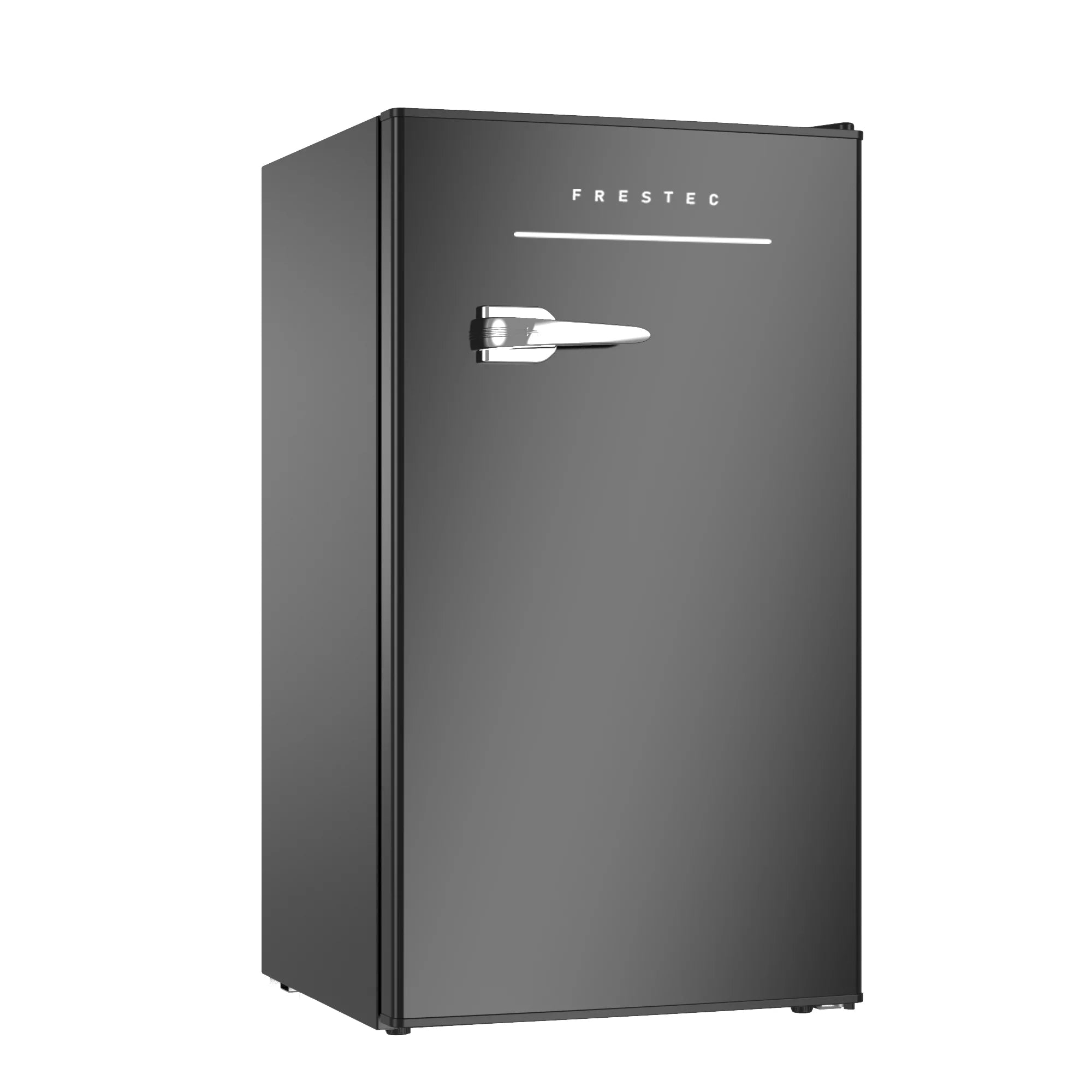 3.2 Cu.Ft Mini Fridge with Freezer, Single Door Small Refrigerator, 6 Settings Mechanical Thermostat, One-Touch Defrosting System, Energy Saving, Ideal for Dorm Office, Bedroom, Black with Handle