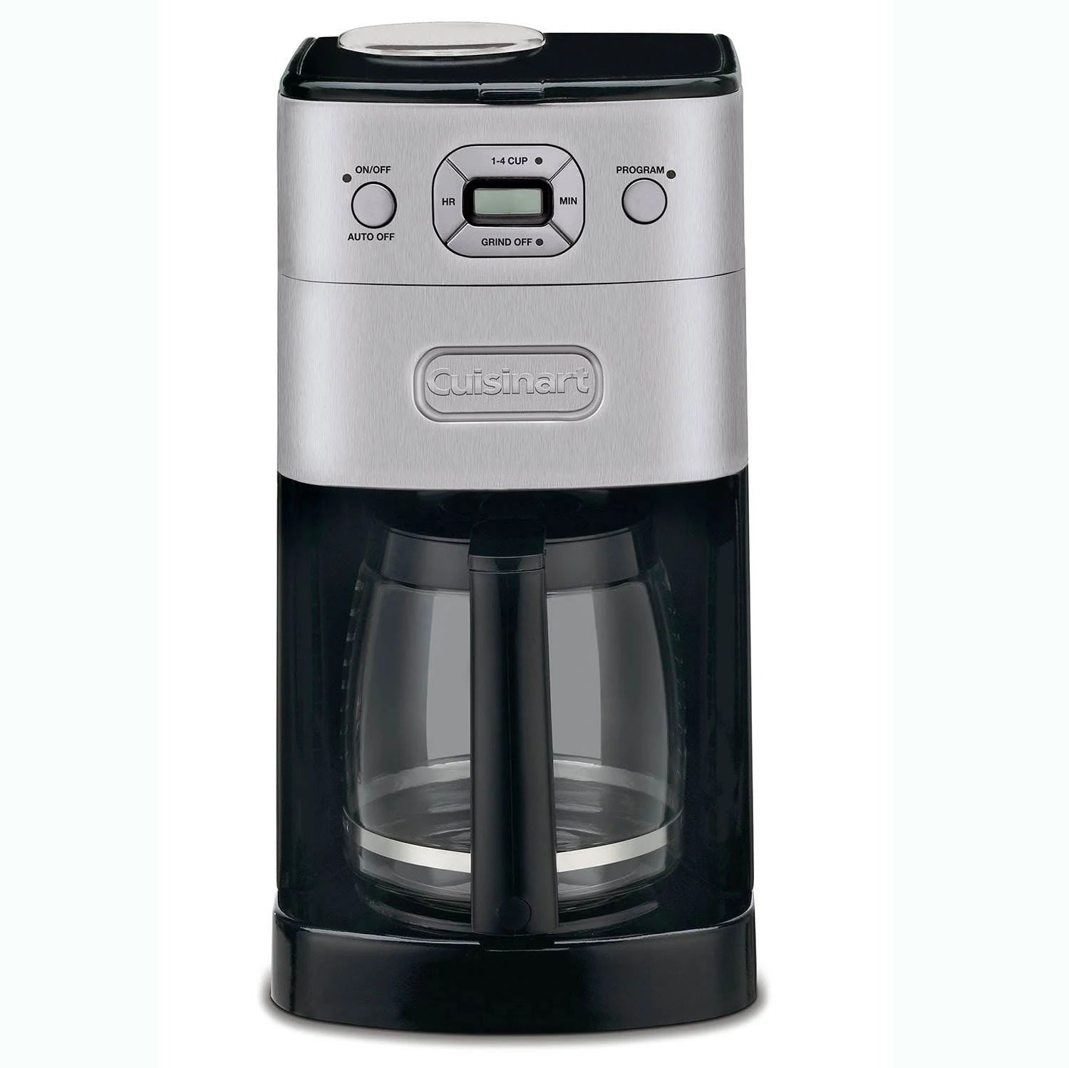 Restored Cuisinart Grind and Brew 12-Cup Coffeemaker, Black/Stainless (Refurbished)
