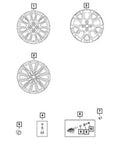 New Genuine Mopar Wheel Aluminum OE 68368813AA