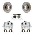 Transit Auto Rear Disc Brake Caliper Rotors And Ceramic Pads Kit For 2012 Audi A5 Quattro With 330mm Diameter Rotor KC8-100697C