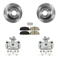 Transit Auto Rear Disc Brake Caliper Rotors And Semi-Metallic Pads Kit For 2003-2005 Mazda 6 KC8-100898N