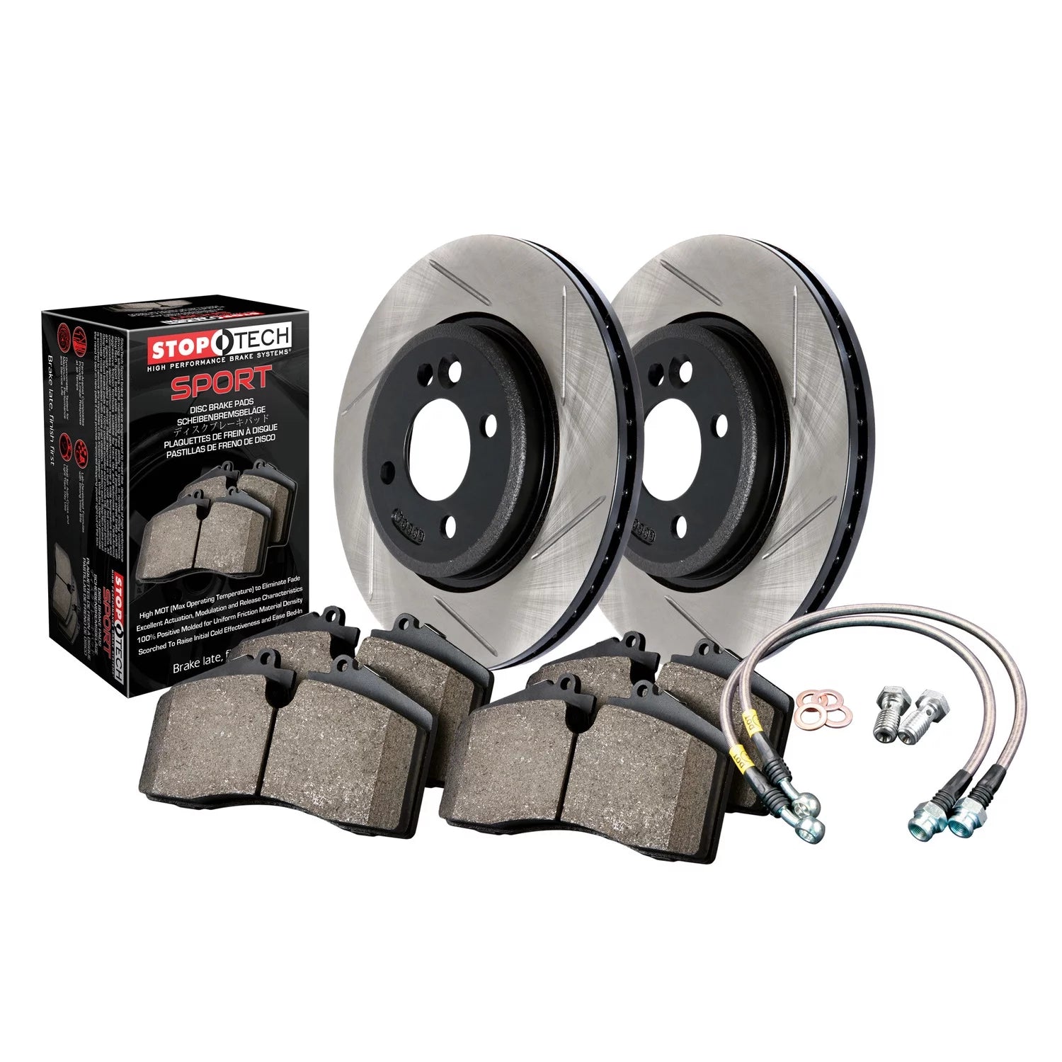 StopTech Sport Axle Pack Slotted Rotor; Rear Fits select: 2010-2011 FORD F150