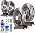 Detroit Axle - Brake Kit for 2001 Nissan Maxima Infiniti I30 Disc Brake Rotors and Ceramic Brakes Pads Front & Rear Replacement