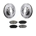 Transit Auto - Front Disc Brake Rotors And Semi-Metallic Pads Kit For 2016-2021 Mazda CX-3 FWD K8S-100654