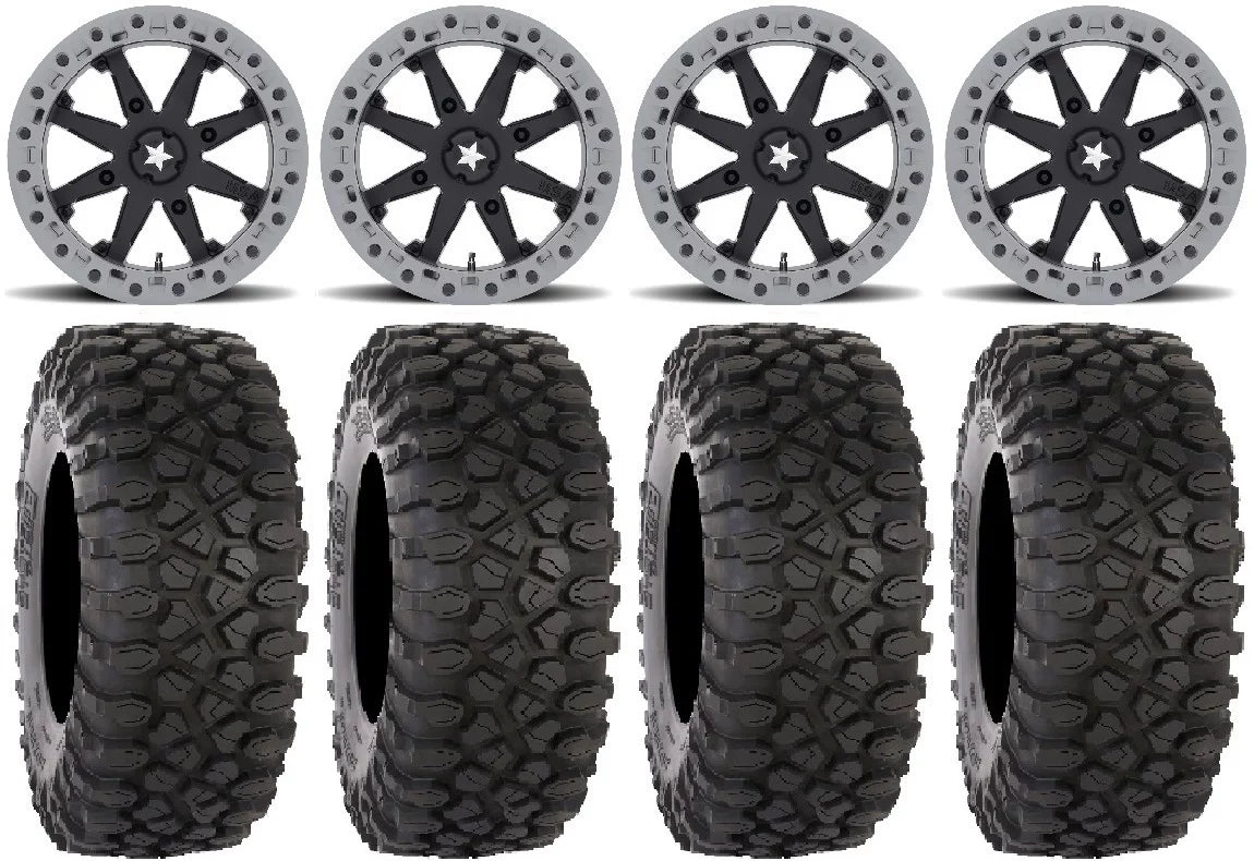 MSA Lok2 Beadlock 15 UTV Wheels 30 XC450 Tires Can-Am Maverick X3 / Honda Pioneer 1000 / Talon