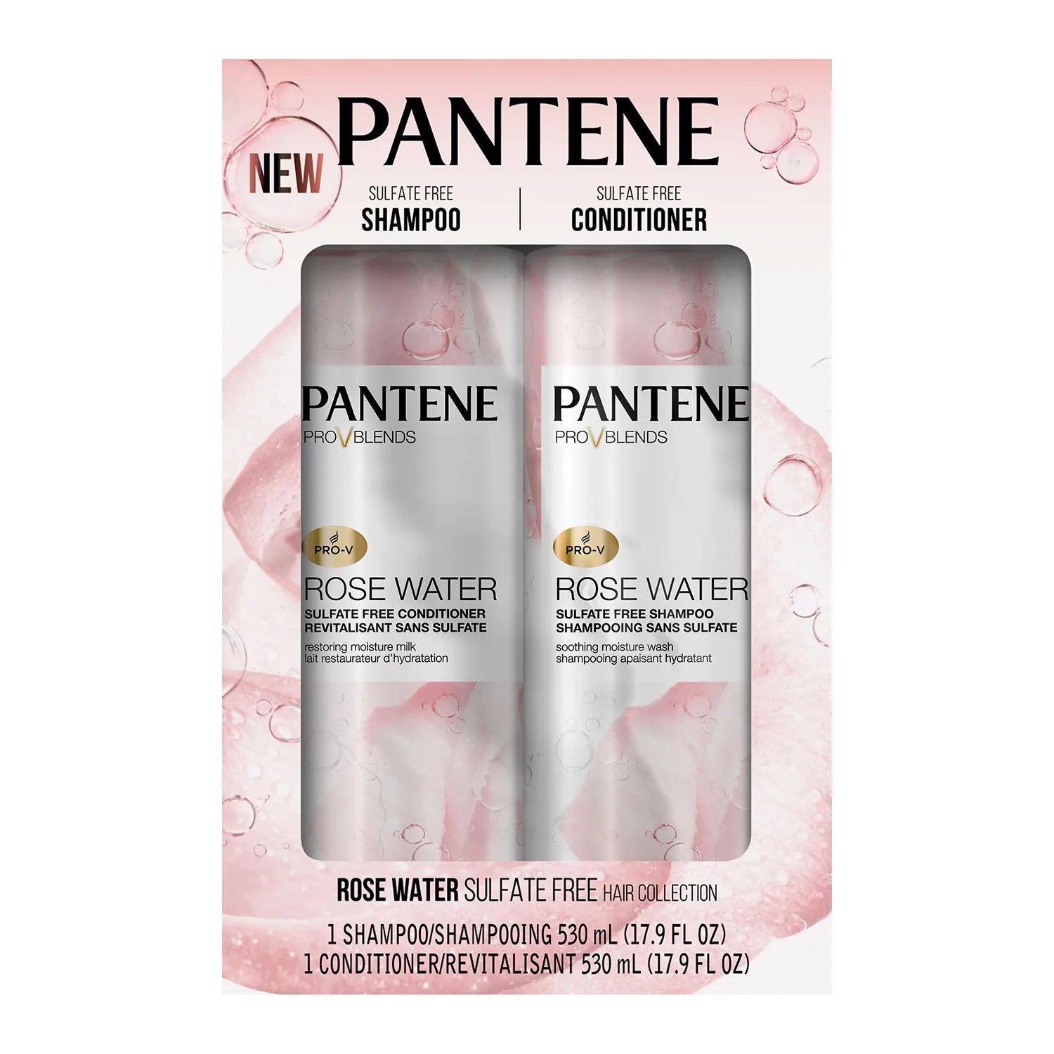 Pantene Pro-V Blends Rose Water Sulfate-Free Soothing Shampoo and Conditioner (2 pk.)