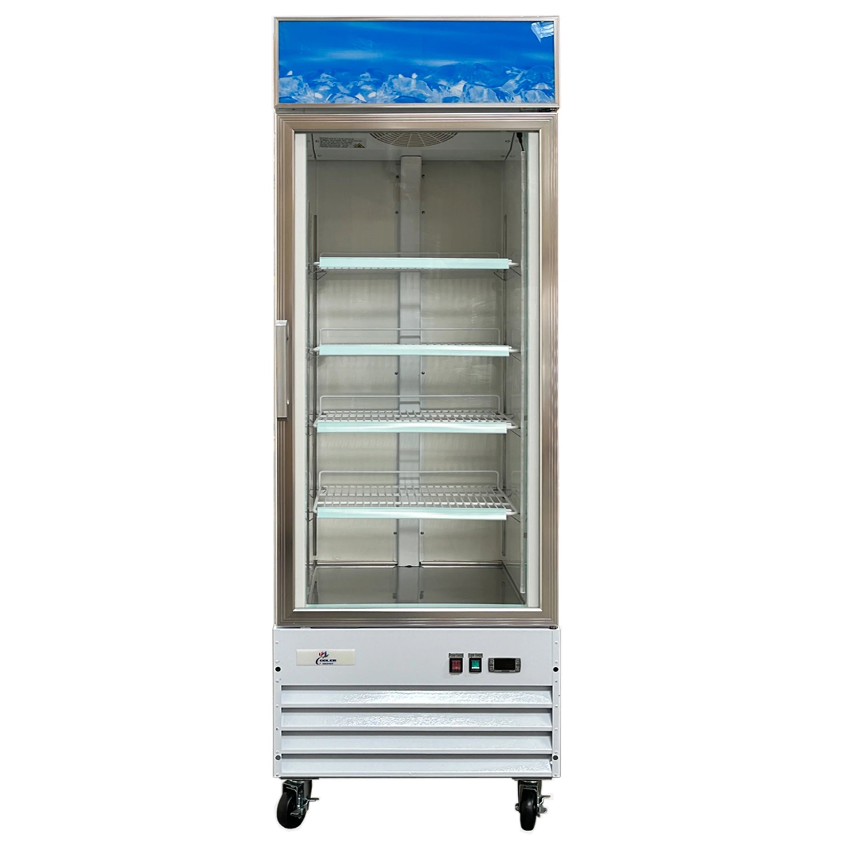 Heavy Duty Commercial One Swing glass door freezer NSF D368BMF