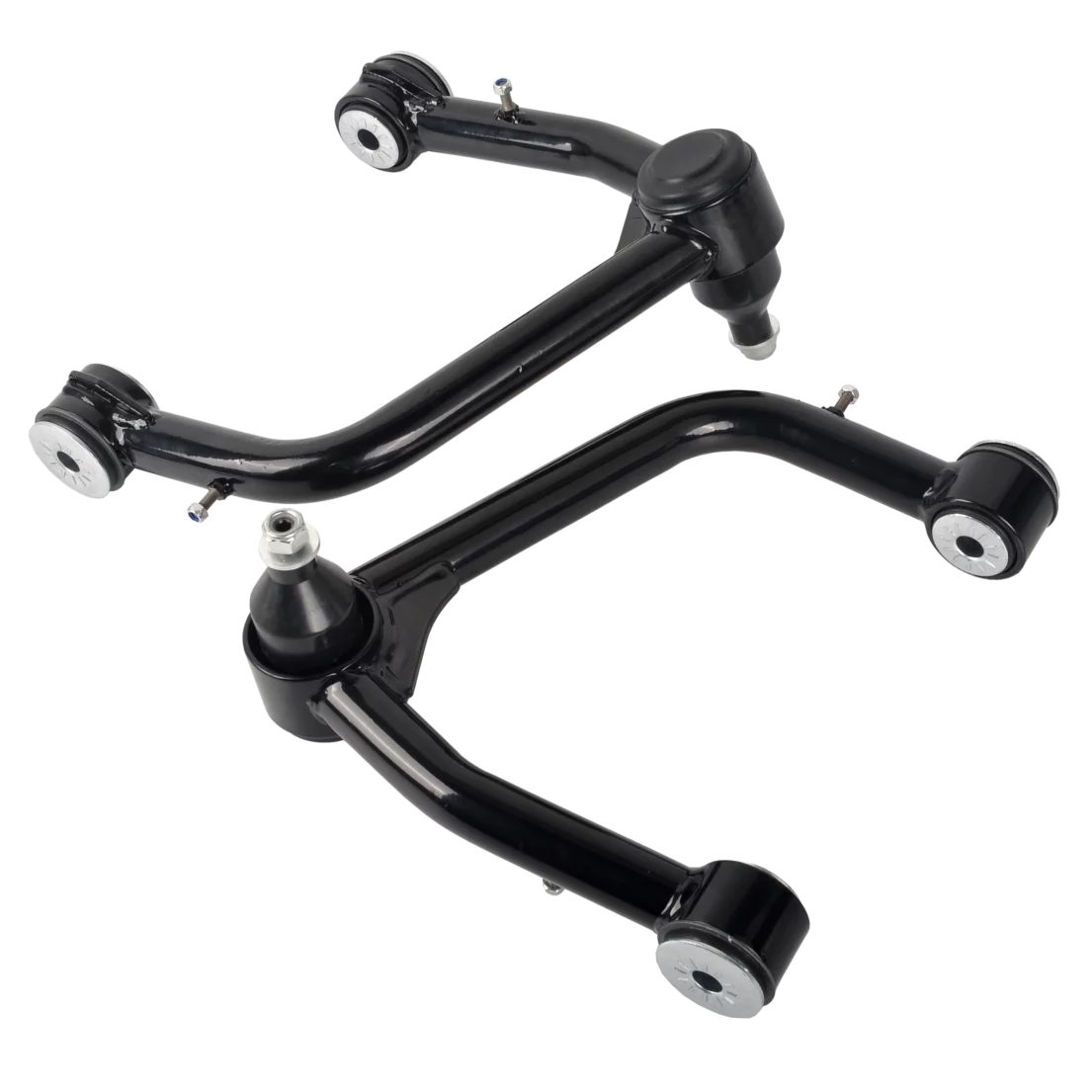 Front Upper Control Arms for 2019-2022 GMC Sierra Chevy Silverado 1500 w/Ball Joint 2-4 Lift Black