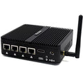 HYSTOU Mini Industrial Computer Celeron J4125 with 8GB DDR4 256GB SSD 1TB HDD OPNsense Router Firewalls Mini PC Windows 10 Pro 4 x RJ45 LAN Network Micro Appliance 4K HD Wifi2.4G+5.0G BT