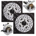 Niche Front Break Rotor Caliper Kit for Yamaha Wolverine Big Bear 350 Kodiak 400 MK1007983