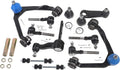 MOCA AUTOPARTS 14pcs Front Upper Control Arm Pitman Tierod Kit Fit for 97-02 Ford Expedition 4.6L 5.4L & 97-03 Ford F-150 4.2L 4.6L & 99-02 Lincoln Navigator 5.4L