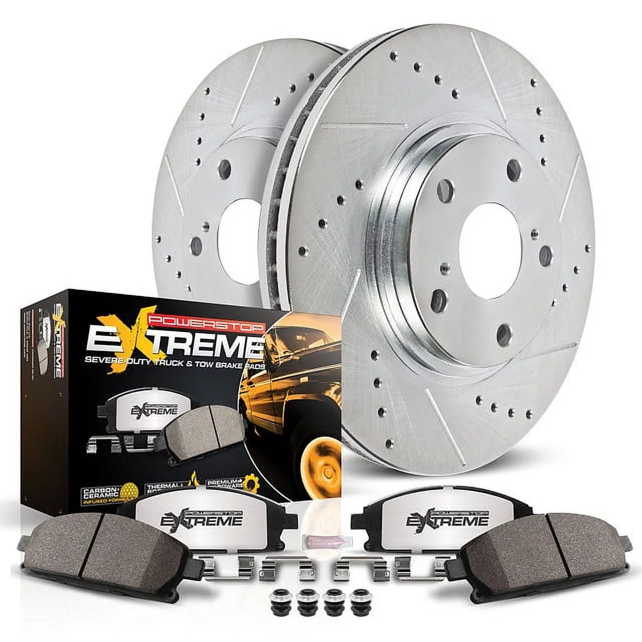 Powerstop K2126-36 PSBK2126-36 FRONT TRUCK AND TOW BRAKE KIT Fits select: 1994-1999 DODGE RAM 1500