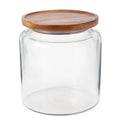 Anchor Hocking 96 Ounce Montana Glass Storage Jar with Acacia Lid