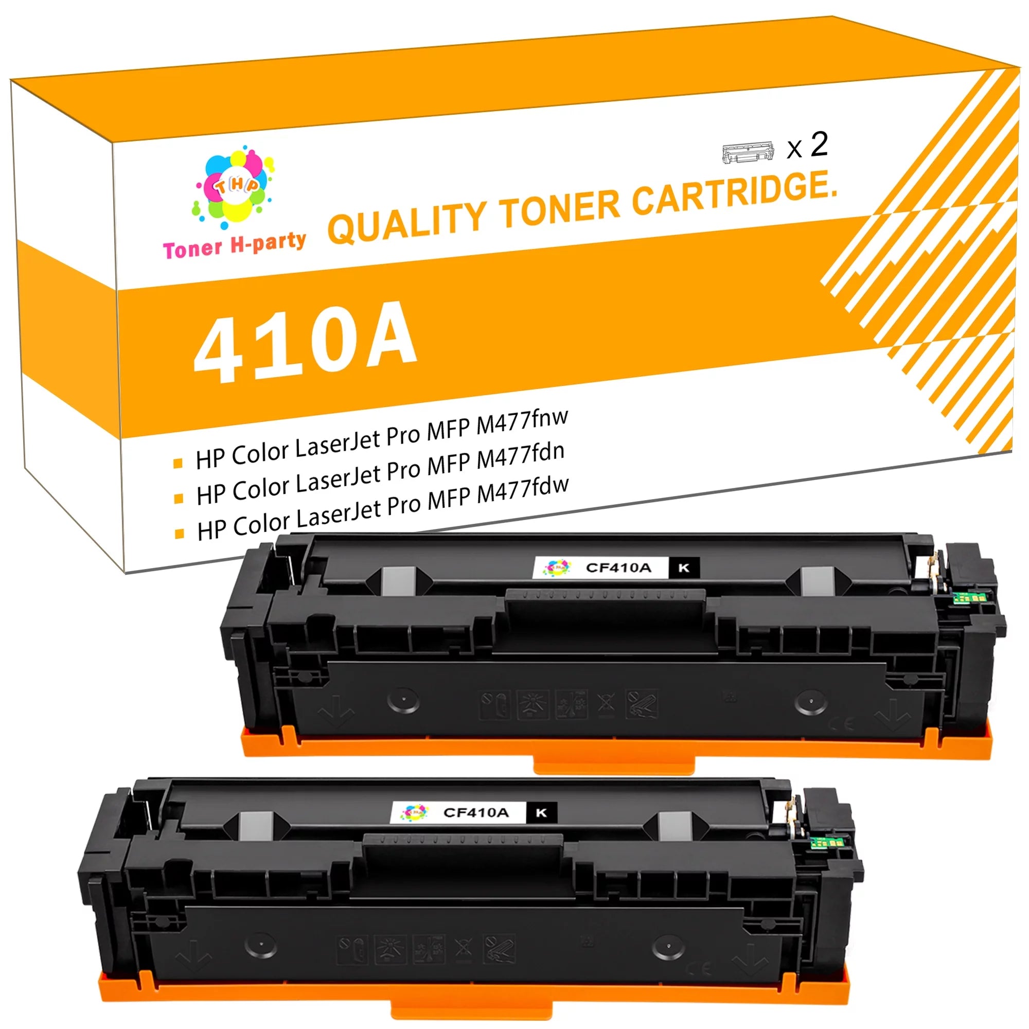 410A 410X Toner Cartridge Compatible for HP 410A CF410A CF410X M452dw M452nw M452dn,MFP M477fnw M477fdn M477fdw M377dw Printer Ink (Black)