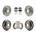 Transit Auto - Front Rear Disc Brake Rotors Ceramic Pads And Drum Kit For Chevrolet Malibu K8T-104024