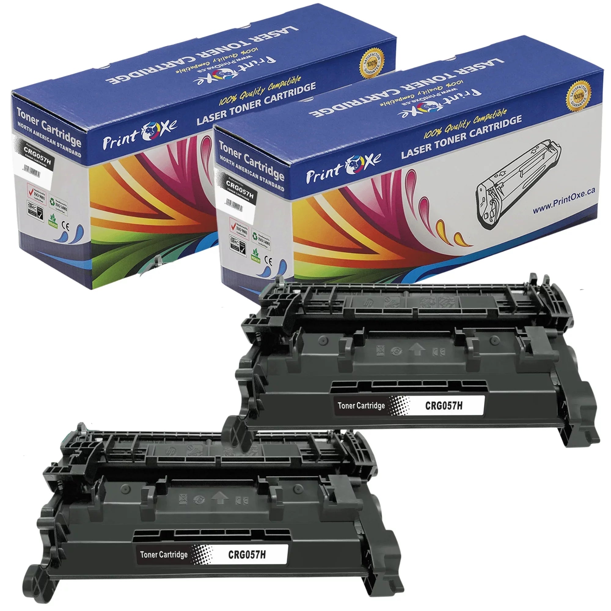 CRG 057H | Without Chip | 2 Compatible 3010C001 Toners High Yield 10K Pages Canon MF443dw MF445dw MF446x MF447dw MF448dw MF449x MF449dw and LBP223dw LBP226dw LBP227dw LBP228x