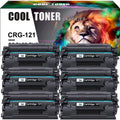 121 Black Toner Cartridge Compatible for Canon Cartridge 121 CRG121 CGR-121 imageCLASS D1620 D1650 series Laser Printer (6-Pack)