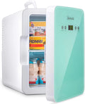 AstroAI Portable Mini Fridge  0.35 cu. ft. 15 Can AC/DC 12v in Green