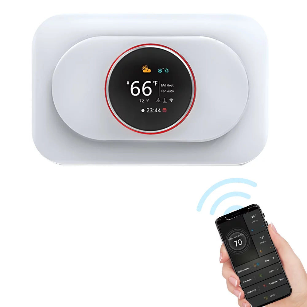 Dazzduo Thermostat,Heat Pump Voice IP20 Heat Pump Temperature IP20 Heat Heat Pump WiFi Temperature IP20 Voice Remote Lock Function