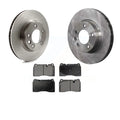 Transit Auto - Front Disc Brake Rotors And Ceramic Pads Kit For 2006-2015 Volkswagen Touareg With 330mm Diameter Rotor K8T-103459