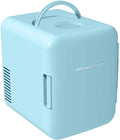 Restored Frigidaire Mini Portable Compact Personal Fridge Cools 4 Liter Capacity EFMIS139-Aqua-Com (Refurbished)