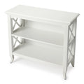 BUTLER NEWPORT GLOSSY WHITE LOW BOOKCASE