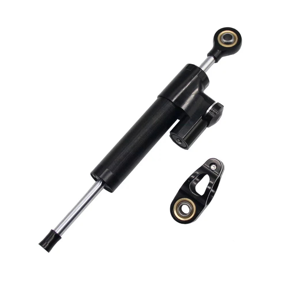 Adjustable Aluminum Modification Accessories Motorcycle Accessories Directional Damper Damper Stabilizer Shock Absorber Steering Dtabilizer BLACK