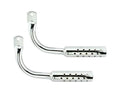 Alta Gangsta Muffler Tailpipe with Holes Steel Bicycle Chrome
