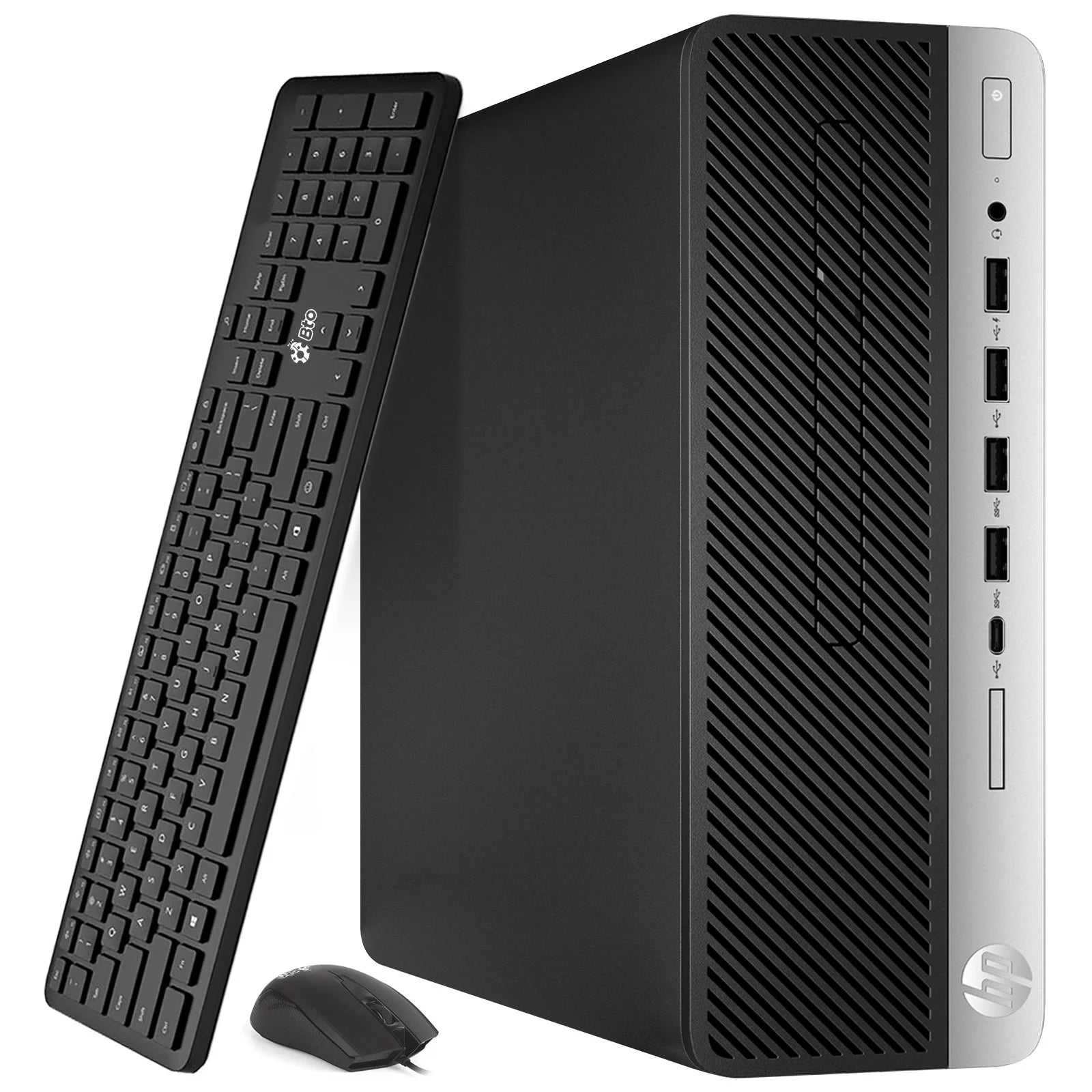Restored HP ProDesk G5 SFF Desktop PC Intel Octa Core i7-9700 16GB Ram 512 GB SSD Built-in Wi-Fi Bto Keyboard & Mouse, Windows 11 Pro (Refurbished)
