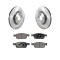 Transit Auto - Front Disc Brake Rotors And Semi-Metallic Pads Kit For Ford Connect K8F-103448