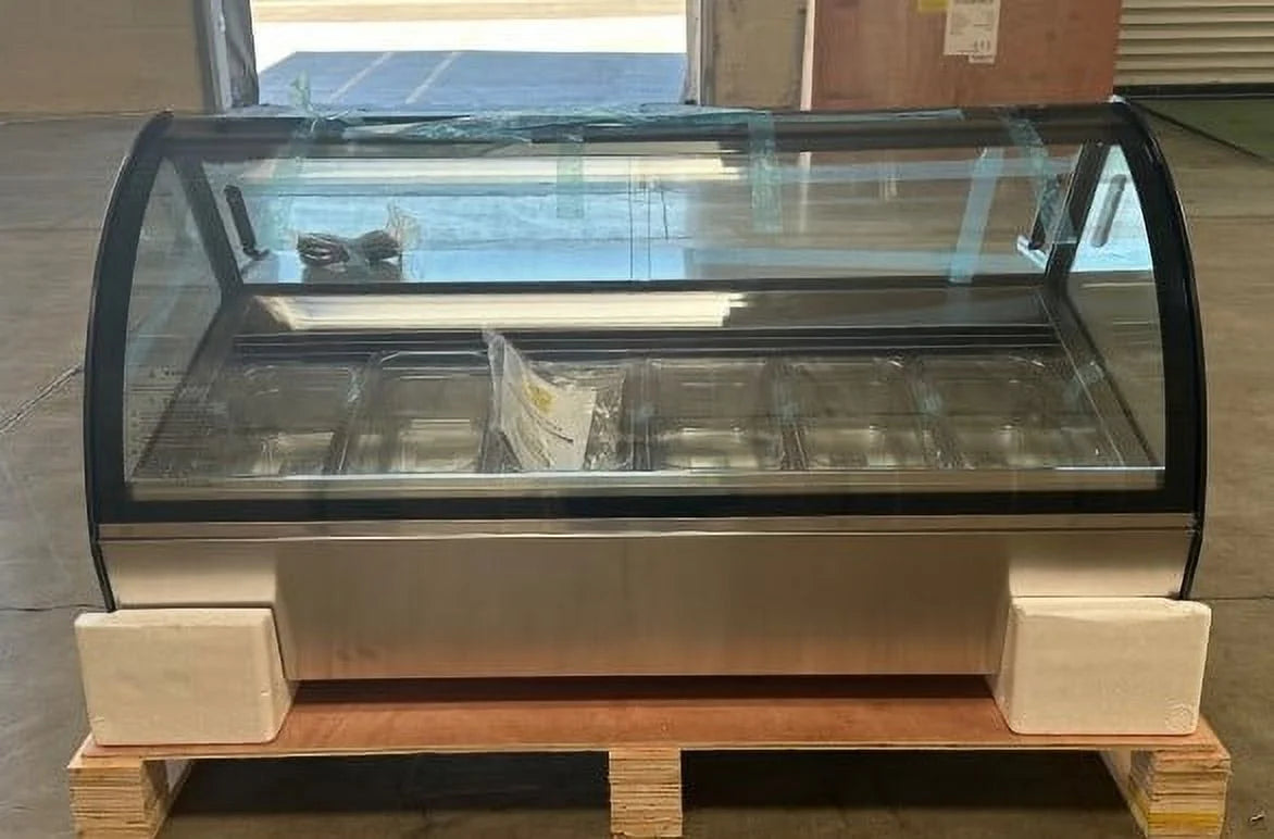 Gelato case Dipping Freezer Ice Cream Cabinet NSF  DW-6R