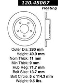 Stoptech 126.45067SL Auto Part Fits select: 2010-2013 MAZDA 3, 2007-2009 MAZDA 3 S