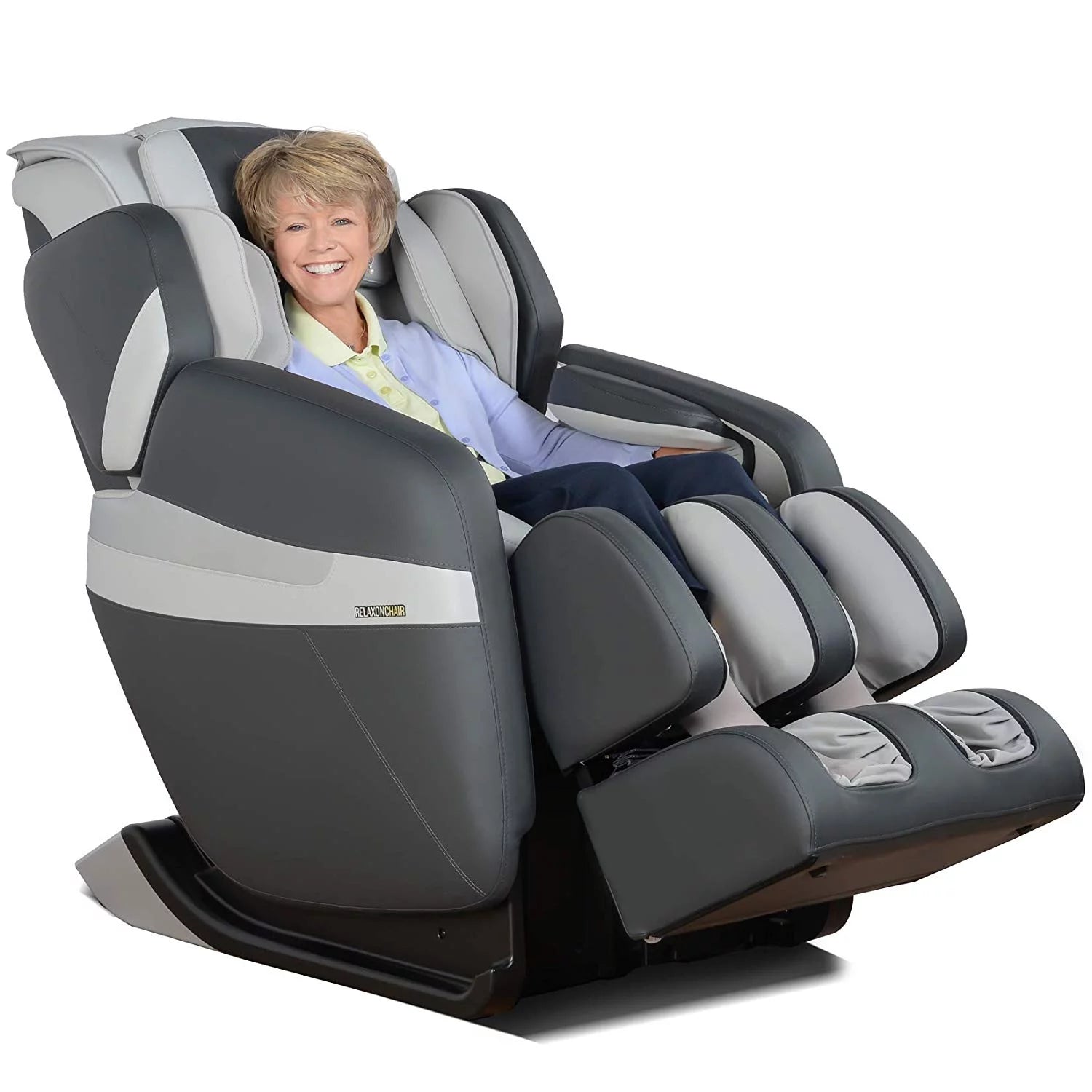 RELAXONCHAIR [MK-CLASSIC] Full Body Zero Gravity Shiatsu Massage Chair with Built-In Heat and Air Massage System, Gray