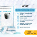 12 Pcs Washing Machine Cleaner Washer Deep Solid Cleaning Effervescent Tablets