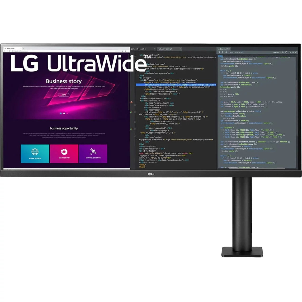 LG Ultrawide 34WN780-B 34 Class UW-QHD LCD Monitor, 21:9, Textured Black