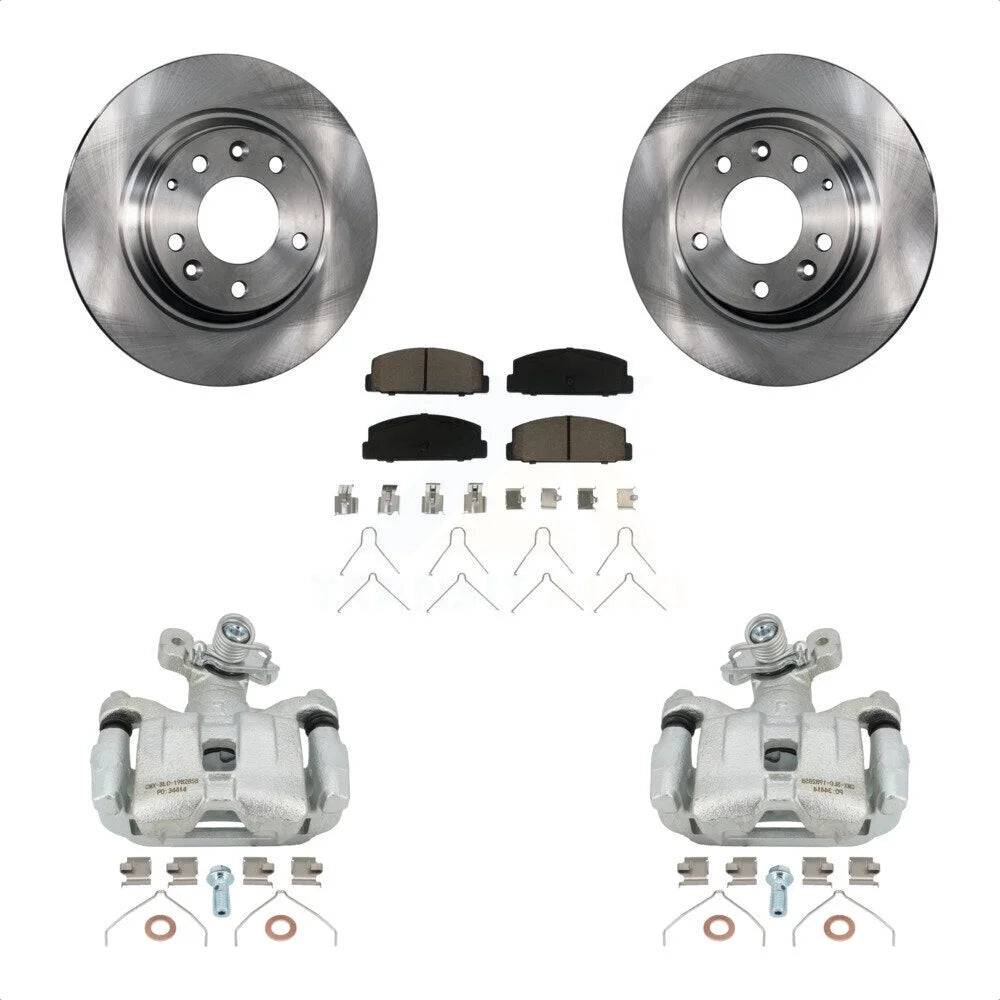 Transit Auto Rear Disc Brake Caliper Rotors And Ceramic Pads Kit For 2003-2005 Mazda 6 KC8-100701C