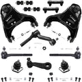 Detroit Axle - 4WD Front End Suspension Kit for Chevy Blazer S10 GMC Sonoma Jimmy Isuzu Hombre Upper Control Arms Ball Joints Lower Ball Joints Sway Bars Outer Tie Rods Idler & Pitman Arm - 12pc