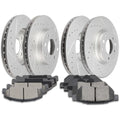 Teledu Ceramic Brake Pads And Rotors Front Rear For Honda Civic Honda Civic del Sol
